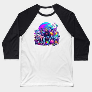 90s Kids Graphic Tee Baseball T-Shirt